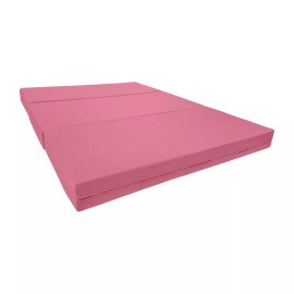 Danfuton Queen Pink Trifold Foam Beds, Portable Shikibuton Ottoman Bed 4 x 60 x 80