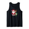 Santa Claus Reindeer Elf Holiday Christmas Tank Top