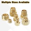 sourcing map 2Pcs G3/4 Male x G1/2 Female Brass Reducer