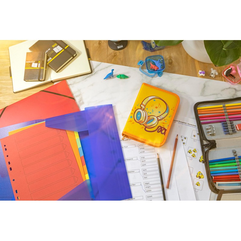 Idena 22079 - Pencil Case with Zip, Design Sound, Filled