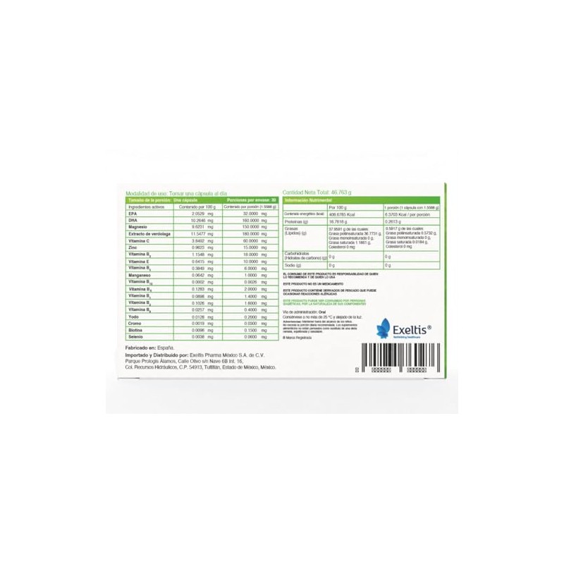 Transvital D Suplemento Alimenticio a Base de Omega 3, Extracto