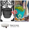 QYQRQF 2pcs Plant Caddy with Wheels, 13.4" Plant Stand Heavy