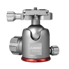 JUSINO Arcaswiss Professional Tripod Ball Head Friction Knob Lightweight Robust Aviation Aluminium Quick Release Plate FGS-36 up to 12 kg