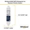 Whirlpool Inline Water Filter WHKF-IMTO, 1/4" Quick Connect Fits Refrigerator,