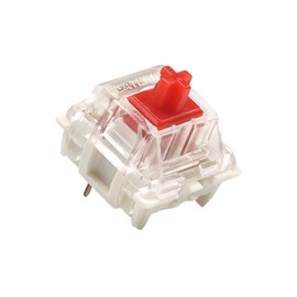 Pack of Gateron ks-9 Key Switches for Mechanical Gaming Keyboards | Plate Mounted (Gateron Red, 65 Pcs)