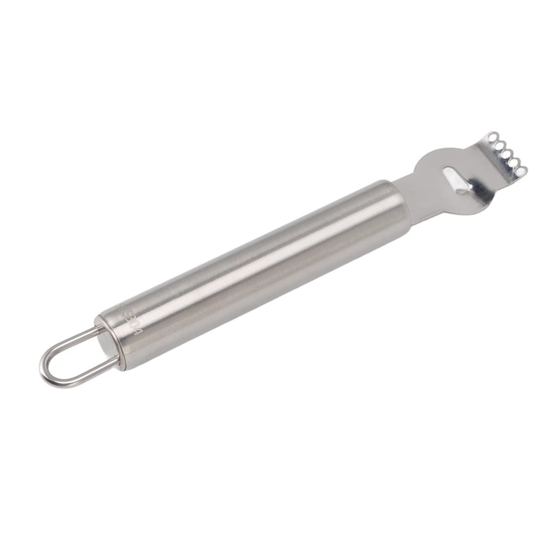 Stainless Steel Citrus Zesting Tool with Ergonomic Grip - Lemon