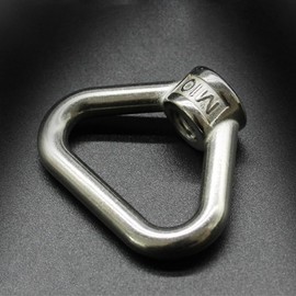 6Pcs 304 Stainless Steel Eye Nut M10 Ring Triangle Shape Thread Eye Nut Ring Lifting Eye Nuts Eyelets