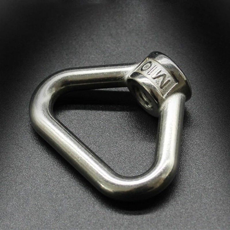 6Pcs 304 Stainless Steel Eye Nut M10 Ring Triangle Shape