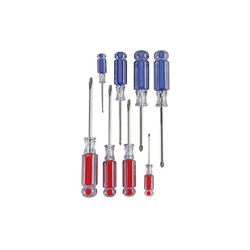 Acetate Handle Screwdriver Set 8 Pc New 90 Day Warranty