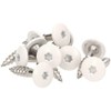 Meisterling® Facade Screws White with Flat Head V2a Stainless Steel