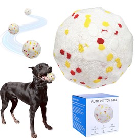 Interactive Dog Toys Dog Balls Activated Automatic Rolling Ball for Puppy Small Medium Dogs Smart Jumping Automatic Moving Bouncing and Rotating Ball Vibrating Keep Them Busy