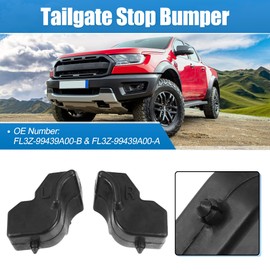 X AUTOHAUX 1 Pair Left Right Side Black Tailgate Rubber Stop Bumpers for Ford F-150 5.5/6.5 Foot Box 2015-2023 Tailgate Stopper Limiter Cushion Replace FL3Z-99439A00-B FL3Z-99439A00-A