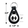 GRAPHICS & MORE Black Leather Double Black Diamond Skiing Experts