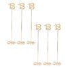 6pcs Metal Wedding Table Numbers Rust Prevention Thickened Tall Table