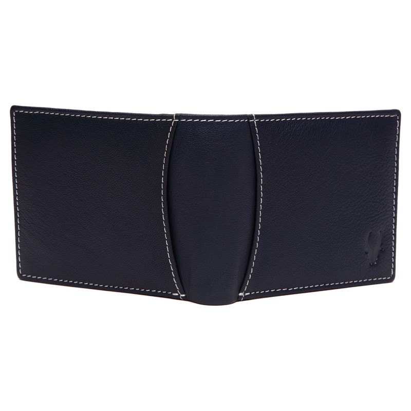 WildHorn Blue Leather Wallet for Men I Everyday Wallet