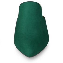 Allegra K Women's Slip on Pointed Toe Chunky Heels Slide Green Mules 11 M US