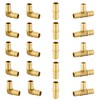 EFIELD 3/4" Crimp Barbed Pex Fitting Mix: 3/4" Angle (10pcs),