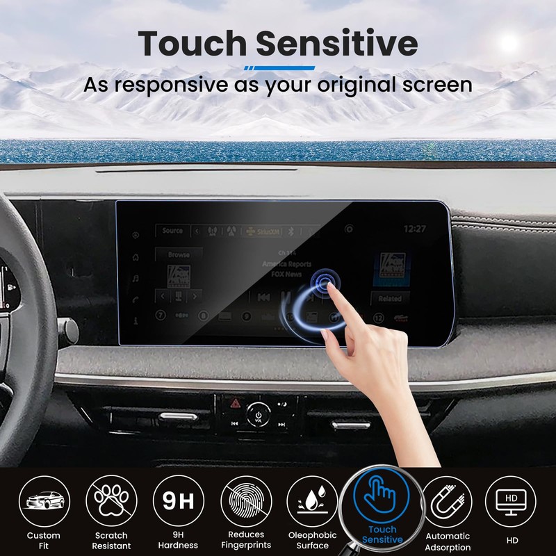 XCNGSUA 2025 Kicks Tempered Glass Screen Protector 12.3-Inch For 2025
