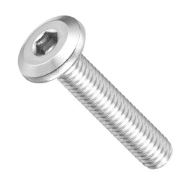 METALLIXITY Flat Head Hex Socket Cap Screws Bolts(M6-1x30) 20Pcs, 304 Stainless Steel Hex Socket Furniture Bolts Screws - for Furniture Woodworking Project, Silver Tone