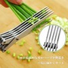 Shredder Scissors, 5-Blade Herb Cutter Scissors, Kitchen Scissors, Scissors, Leek,