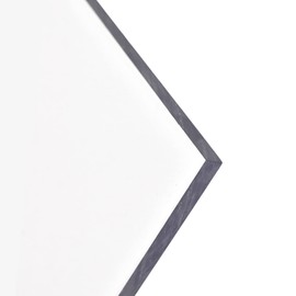 BuyPlastic AR2 Polycarbonate Plastic Sheet - Clear, 1/8" x 24" x 48", Abrasion Resistant 2 Sides Panel Resists Scratches, Yellowing, and Hazing