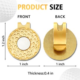 rofiowa I Like Big and I Cannot Lie Black Gold Golf Ball Marker with Hat Clip, Funny Golf Accessories for Men Women, Father's Day Birthday Gifts for Golf Fan Golfer, Novelty Golf Gifts (OBJ046)