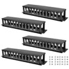 QWORK 4 Pack 2U Horizontal Rack Mount Cable Management Organizer,