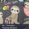NINENINE Sloth Bedding Sets Full for Boys Girls Teens Cute