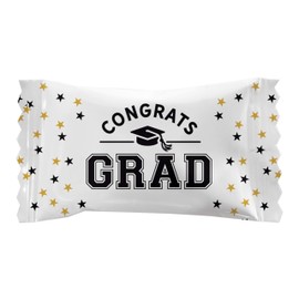 Congrats Grad Buttermints, Congratulations Graduation, Mint Candies, After Dinner Mints, Butter Mint Candy, Fat-Free, Individually Wrapped (55 Pieces)