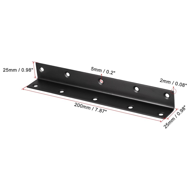 sourcing map Corner Brace Angle Bracket Fastener Stainless Steel L