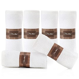 MINIBOO Toallitas faciales Premium para bebé y Piel Sensible - Paños Extra Suaves y absorbentes de rayón de bambú para Cara y baño de recién Nacidos - Perfectas como Regalo de bebé