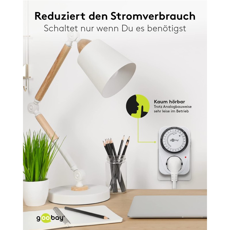 Goobay Timer Analogue, White