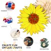 TOPPERFUN Sunflower Pendant Unfinished Wooden Craft 3.1 Inch Hanging Decorations