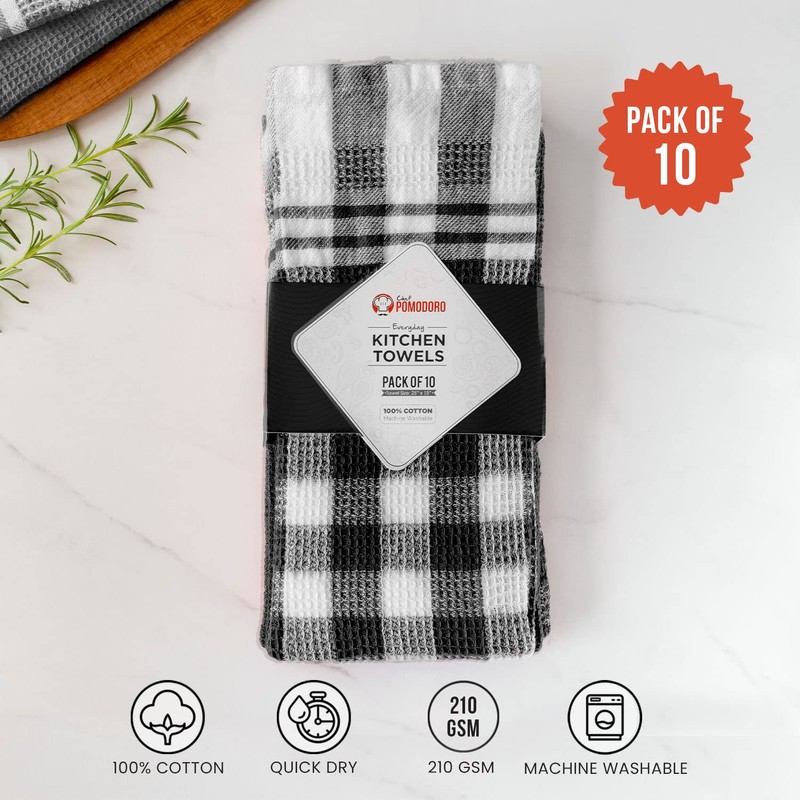 Chef Pomodoro Tea Towels - Cotton Tea Towels - Kitchen