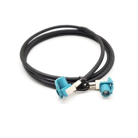 Fakra Z HSD LVDS 4Pin Cable Fakra HSD Z Code Angled Female to HSD Z Code Angled Female LVDS Vehicle Transmission Cable Assembly Compatible with ROSENBERGER 1M