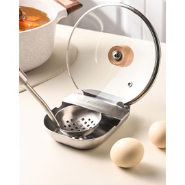 304 Stainless Steel Spoon Rest, Self-Standing Ladle Holder