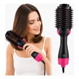 Cepillo Eléctrico De Aire Caliente, Alisa Y Seca El Cabello