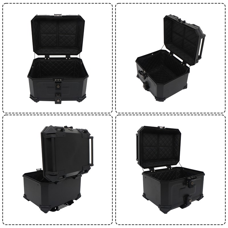 munirater 45L Motorcycle Top Case Waterproof Rear Tour Box with