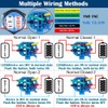DMWD 1Pc 22mm Momentary Metal Push Button Switch 12V 24V