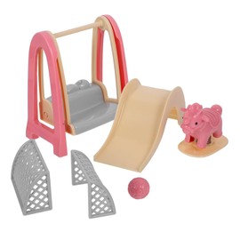 UPKOCH 1 Set Amusement Park Toys Doll House Playground Prop Doll House Mini Swing Mini Beach Accessories Swing Toy Doll House Scene Layout Prop Mini Toy Doll House Accessory Playhouse Toy