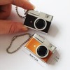 Miniature Mini Retro Vintage Camera Keychain Also Lights Up with