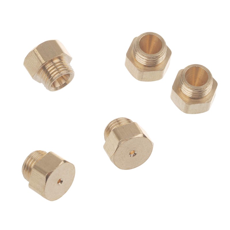 Timsec 10Packs Brass Jet Nozzles, DIY Burner Parts with M5
