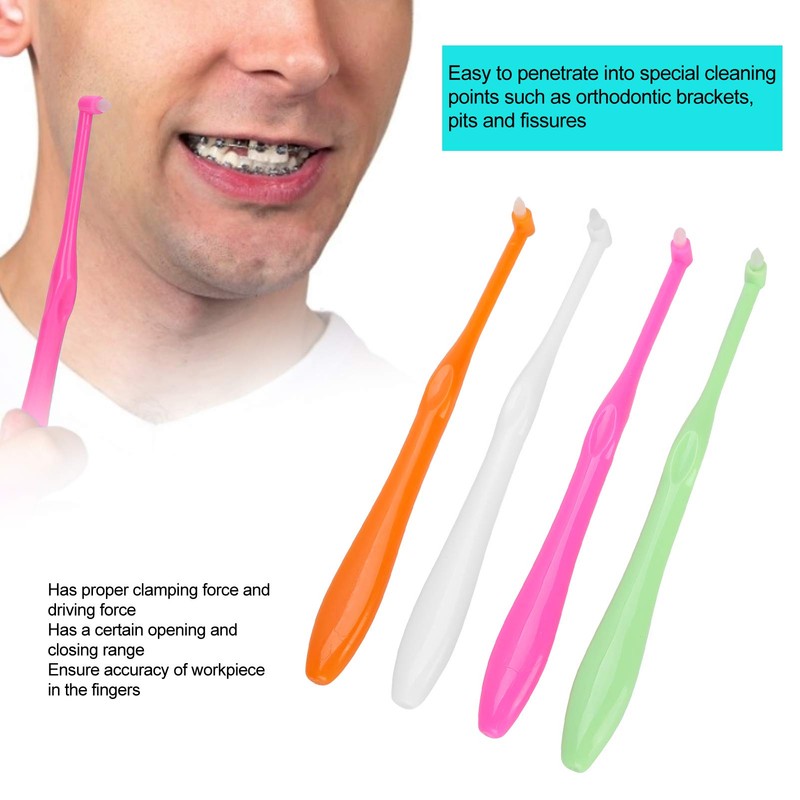 Cerlingwee Cepillo De Dientes De Ortodoncia,4 Piezas Cepillo De Dientes