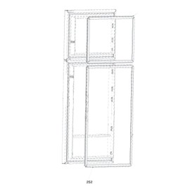 Türdichtung Kühlschrank (Markierung 252) Kühlschrank Gefrierschrank 5958270300 Beko