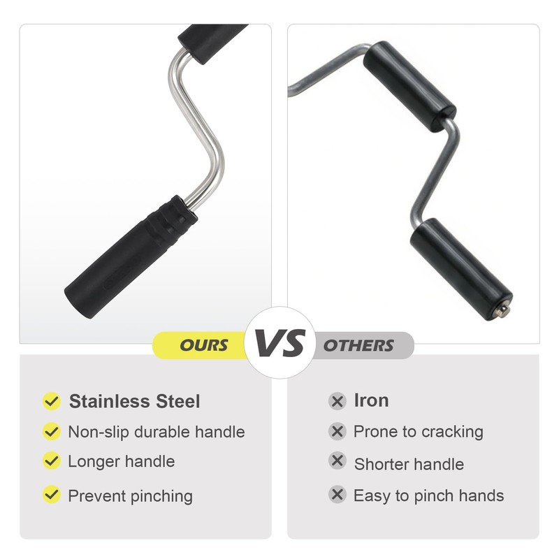 QZATTCAEN Stainless Steel Strap Winder for Flatbed Truck Roller for