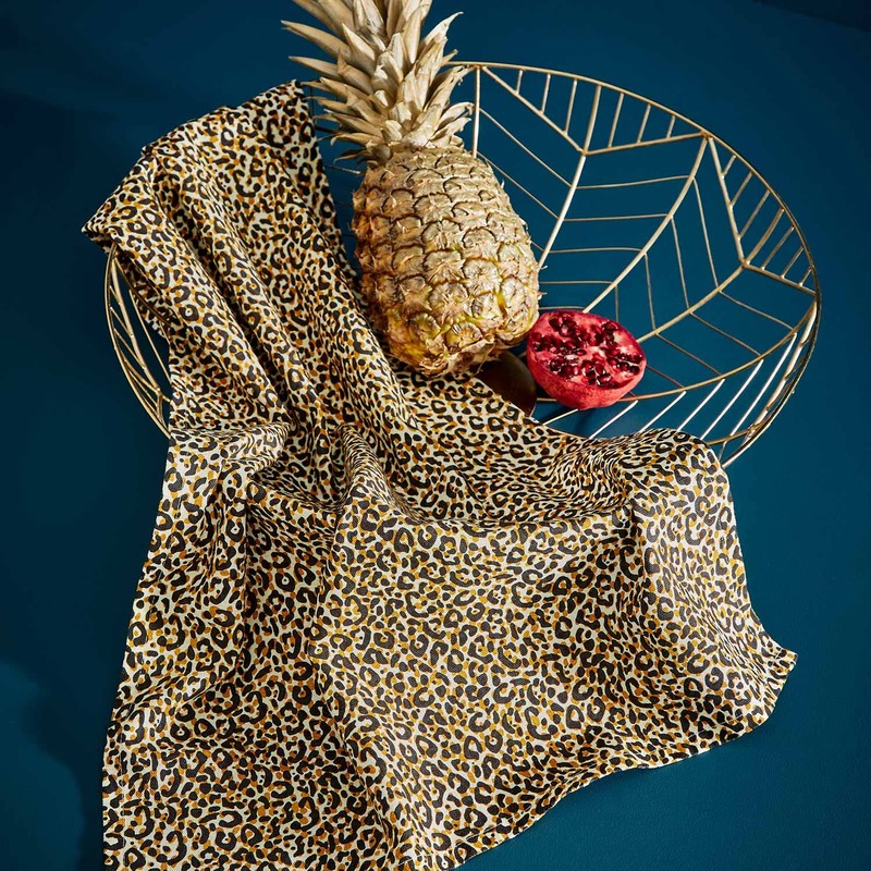 Spode Tea Towel - Leopard,Multi Coloured,Dimension - 45cm x 74cm/18"