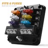 Mictuning Waterproof Car Fuse Box Fuse Holder with LED Display