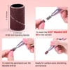 MelodySusie MelodySusie 100 Pcs Professional Sanding Bands Nail Manicure 180