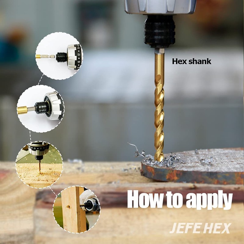 JEFE HEX 24 Pcs 3/32" (Pack of 3, 8 Pack,