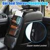 HO-SFSM 2 Stück Faltbare Autositz Organizer Seite, Faltbare Auto Aufbewahrungstasche